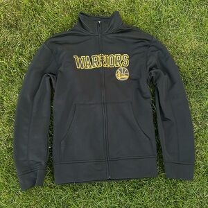 Golden State Warriors NBA Long Sleeve Sweater Basketball Jacket Zipper Pockets